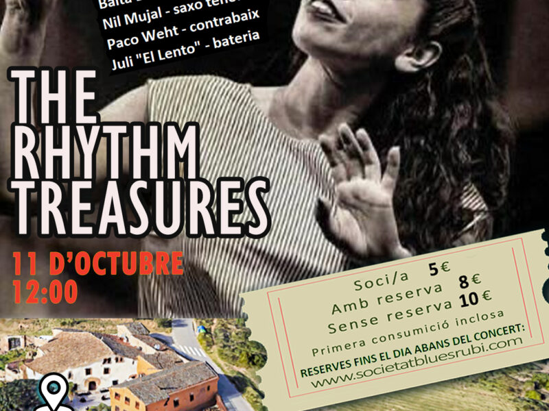 CONCERT VERMUT: THE RHYTHM TREASURES. Diumenge 11/10 a les 12:00h